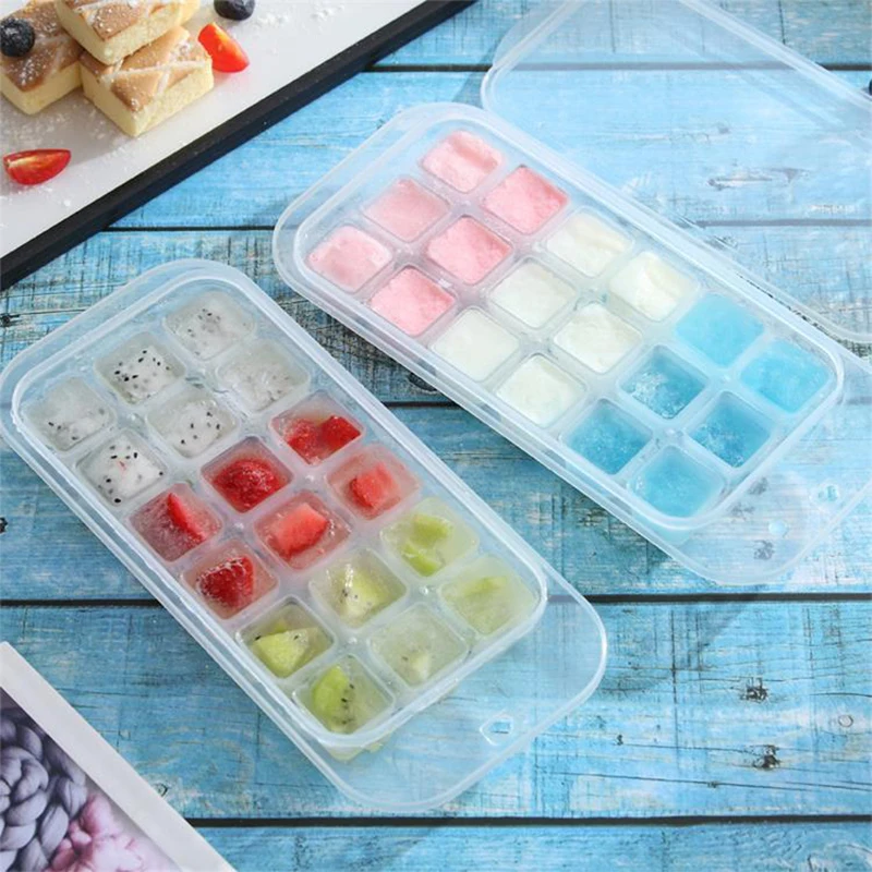 Новый 18 сетки силиконовый кубик льда лоток плесень Лето DIY творческий мороженое чайник Форма формы кубик льда большая форма матовый корпус