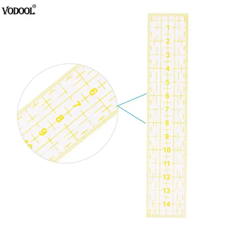 VODOOL многофункциональная прямая Линейка для рукоделия 15 см пластиковая домашнего