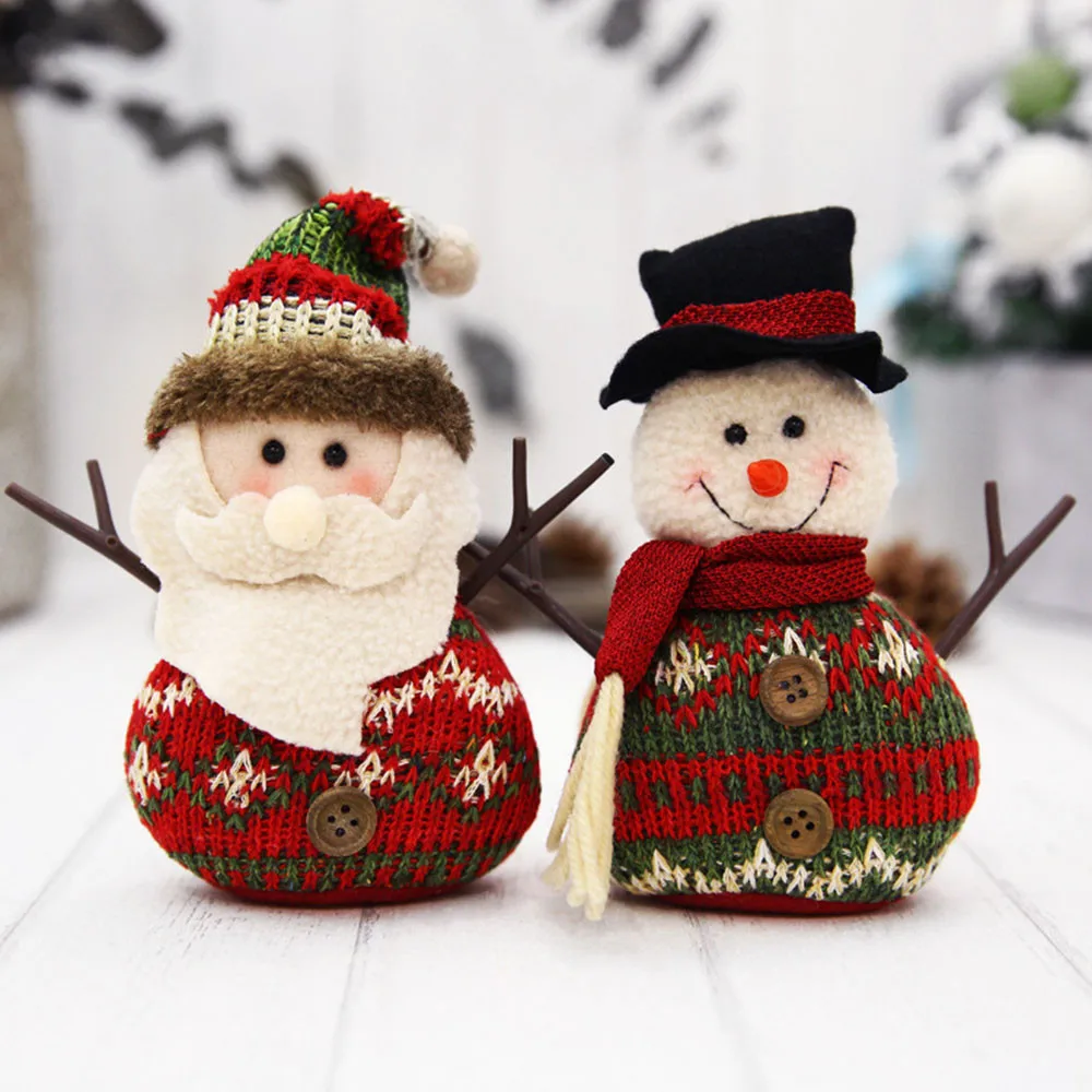 Рождественская кукла для старика, настольное украшение, снеговик, лось, Рождественская елка, украшение, кукла, подарки, классический стиль, год 30