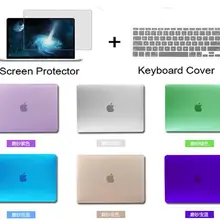 3in1 прозрачный защитный чехол+ клавиатура+ пленка для Mac book Air 11,6 13,3 Pro 13 15 про retina 12 дюймов протектор A1706 A1707