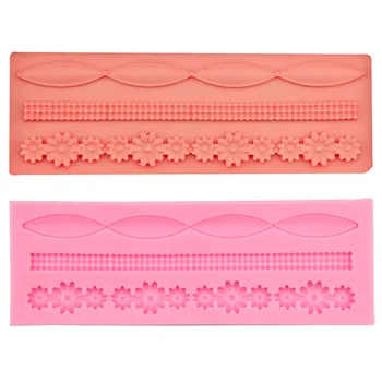 

Flower craft pattern Lace Fondant Soap 3D Cake Silicone Mold Cupcake Jelly Candy Chocolate Decoration Baking Tool Moulds FQ1810