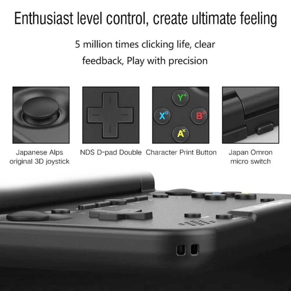 GPD XD Plus Handheld Wireless Bluetooth Game Controller 5 inch Android 7.0 system 4GB/32GB 4K For Android TV BOX PC Phone