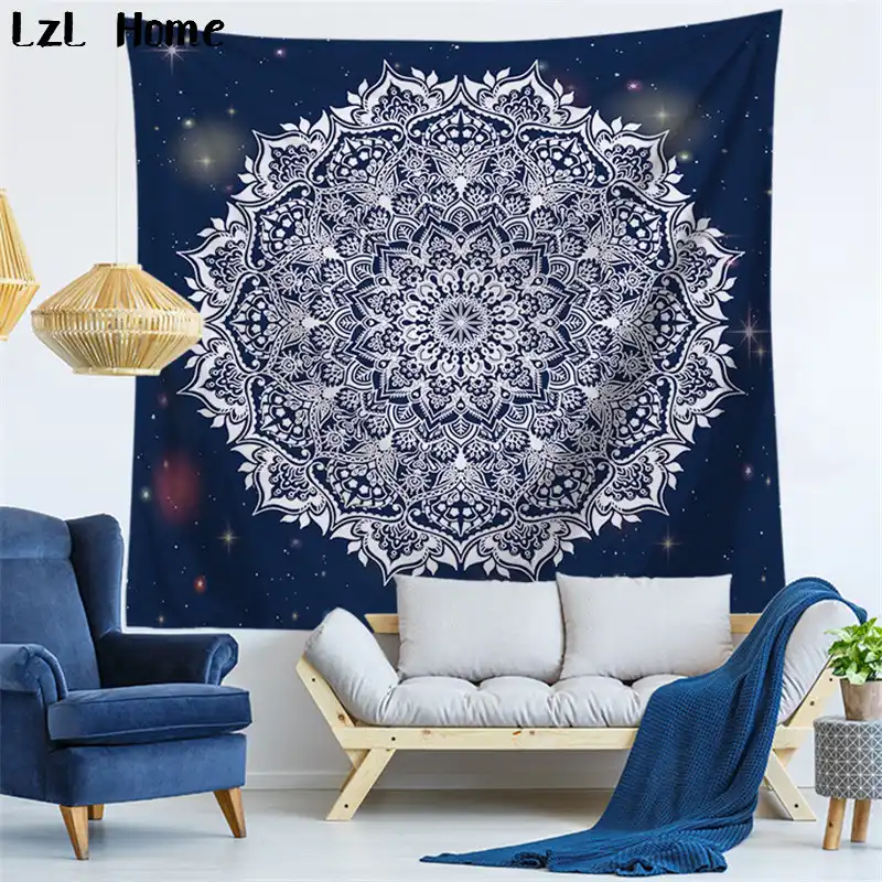 Lzl Home Retro Home Decor Tapestry Classicial Mandala Hippie Wall