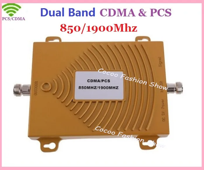 

New Dual band 3G CDMA GSM PCS 850Mhz 1900MHz Mobile Cell Phone Signal Amplifier Booster Repeater , 2G GSM 3G PCS celular booster