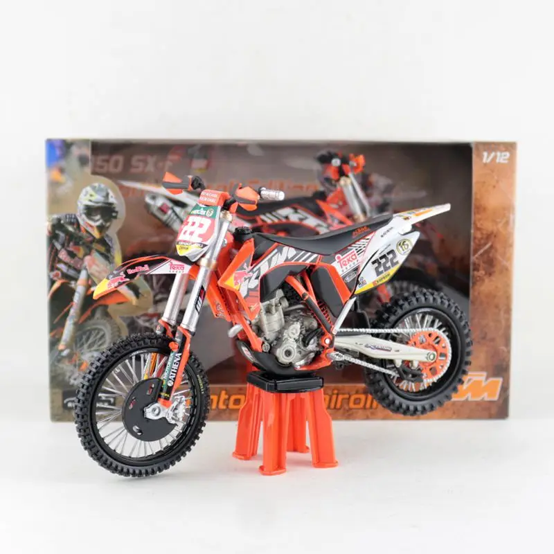 

Free Shipping/Automaxx Motorcycle Toy Model/1:12/KTM 350 SX-F 2011 NO.222 Tony Cairoli Red Bull Motorcross/Collection/Gift