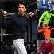 Мужская мода Повседневная Slim Fit Quick Dry Повседневная Тренировки Футболка Топ
