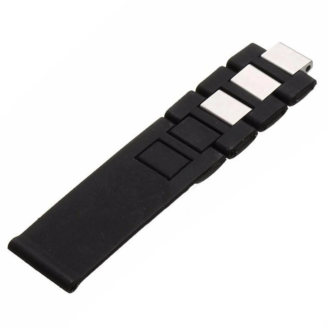 20 мм силиконовый ремешок для часов Chronoscaph Autoscaph 21 Band черный|silicon strap watch band|watch bandstrap