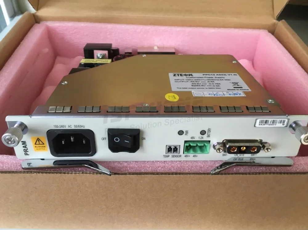 Original New ZTE PRAM AC Power Board, Used for ZTE OLT C320in Fiber