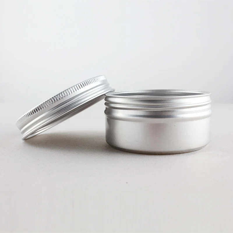 500 шт. алюминиевые банки для век 80 г с крышками|pot jar|cosmetic containeraluminium jar |