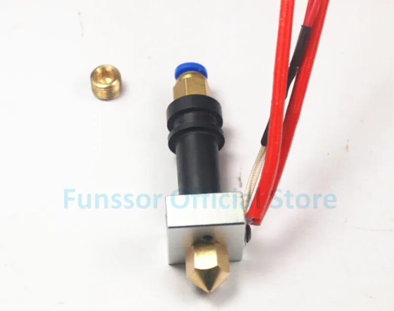 

Funssor Reprap 3d printer peek J-head Hotend extruder nozzle hot end kit 0.4mm1.75mm filament Extruder i3 Mendel