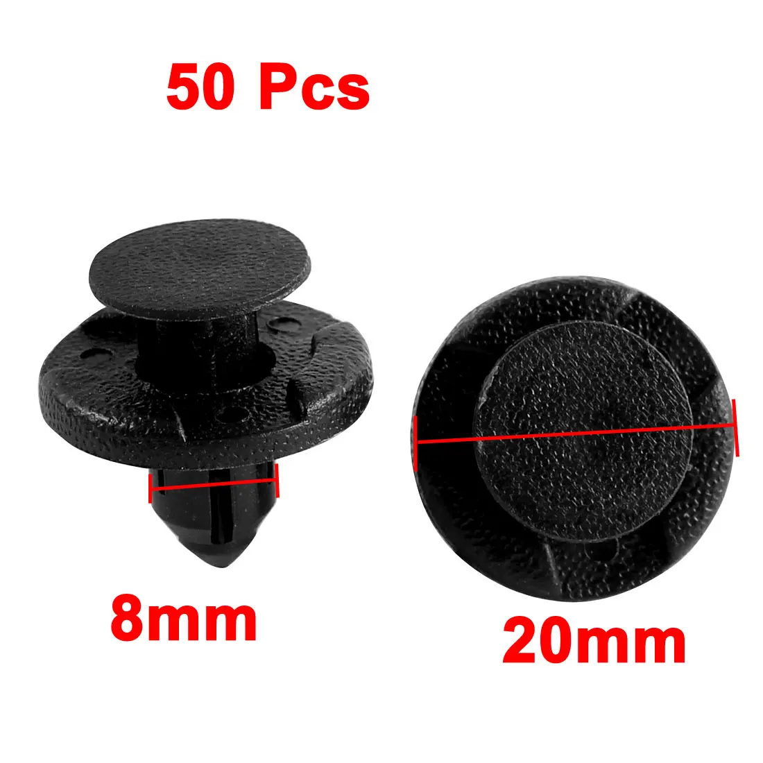 X Autohaux 50Pcs Plastic Splash Guard Fastener Rivet Clips For Carpet