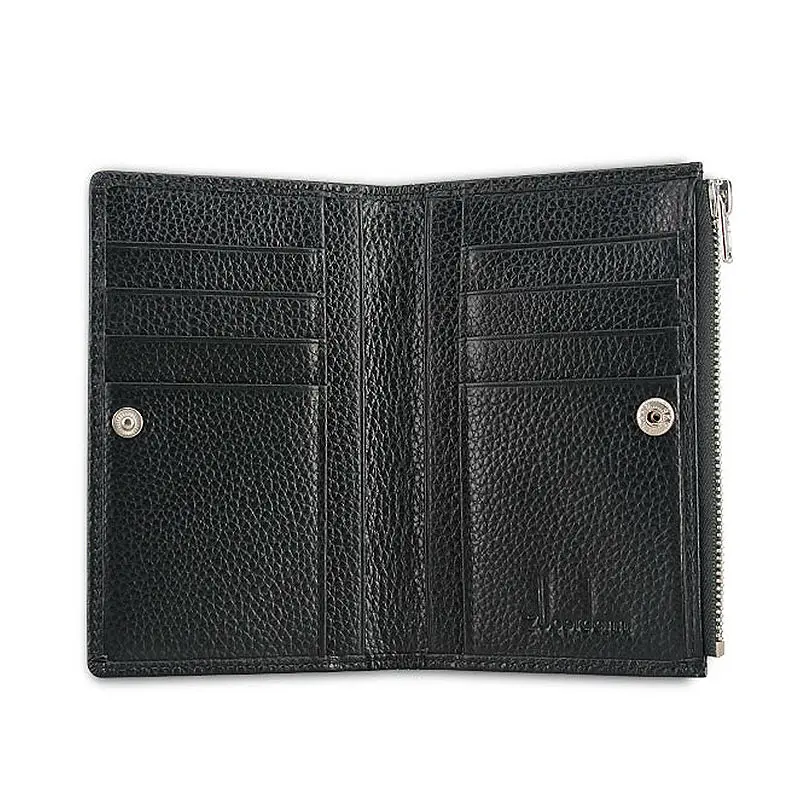 Zipper Card bag men's leather ultra thin card holder multi function ...