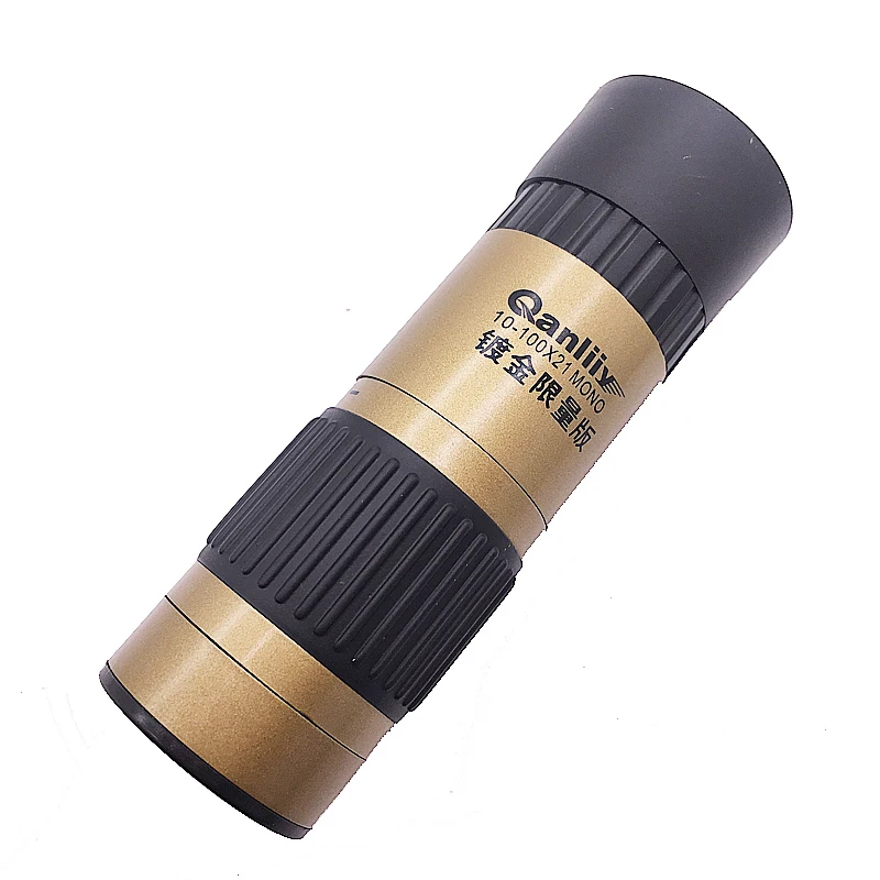 جديد وصول 10-100X جميع البصرية جيب التكبير HD أحادي تلسكوب TC05 مناظير مع FMC فيلم الأخضر للسياحة الشحن ترايبود