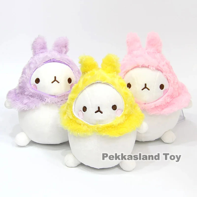 

Cartoon Kawaii Cute Molang Rabbit Bunny Plush Toys Soft Stuffed Animal Dolls 3pcs/set