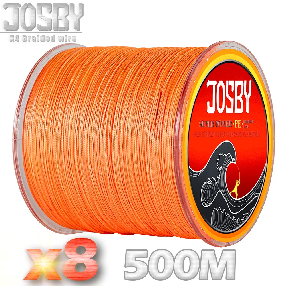 

JOSBY 8 Strand Super Strong PE Multifilament Fishing Line 500M Braided Fishing Line 8 Braid Weaves Rope 12LBS-78LBS 2018 New