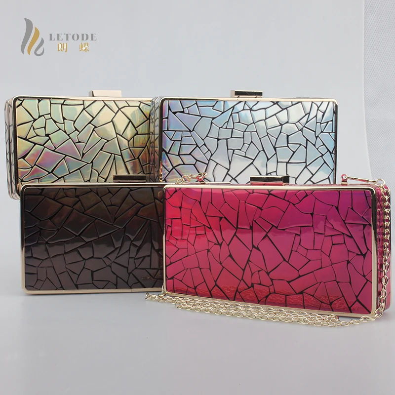 

New Women Evening Clutch Bag Retro Porcelain Handbag PU Leather Shoulder & Crossbody Bags Handbag Luxury Wedding Banquet Bag Top