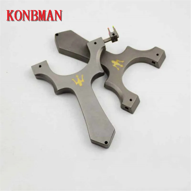 

Slingshot For Hunting High Quality Titanium Alloy Catapult flat rubber Band Outdoor Shooting New Slingshots