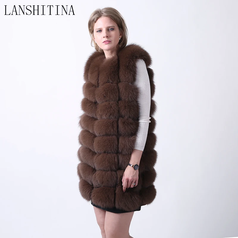 Натуральный Лисий мех жилет Настоящее пальто женские пальто меховые куртки Высокое качество кожаный жилет натуральный мех жилет и куртка