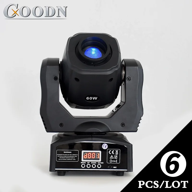 

led Spot Moving Head Light DMX512 Sound active Master/slave DMX Stage Light 6pieces/lot