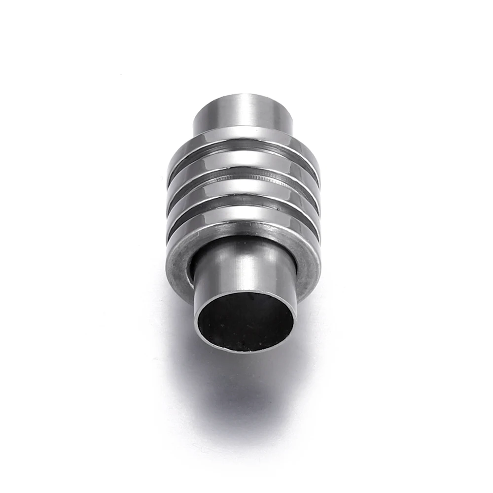 Нержавеющая сталь магнитные застежки колонна отверстие 6 мм кожаный шнур застежка браслет с магнитной застежкой застежка DIY ювелирных изделий Аксессуары