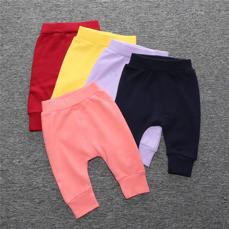 

The spring and autumn baby solid sections PP pants trousers Haren child infant bread