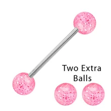 10 шт. хирургическая сталь блеск пирсинг языка мяч штанги бар язык кольцо тела шпильки для пирсинга ювелирные изделия для женщин мужчин пирсинг