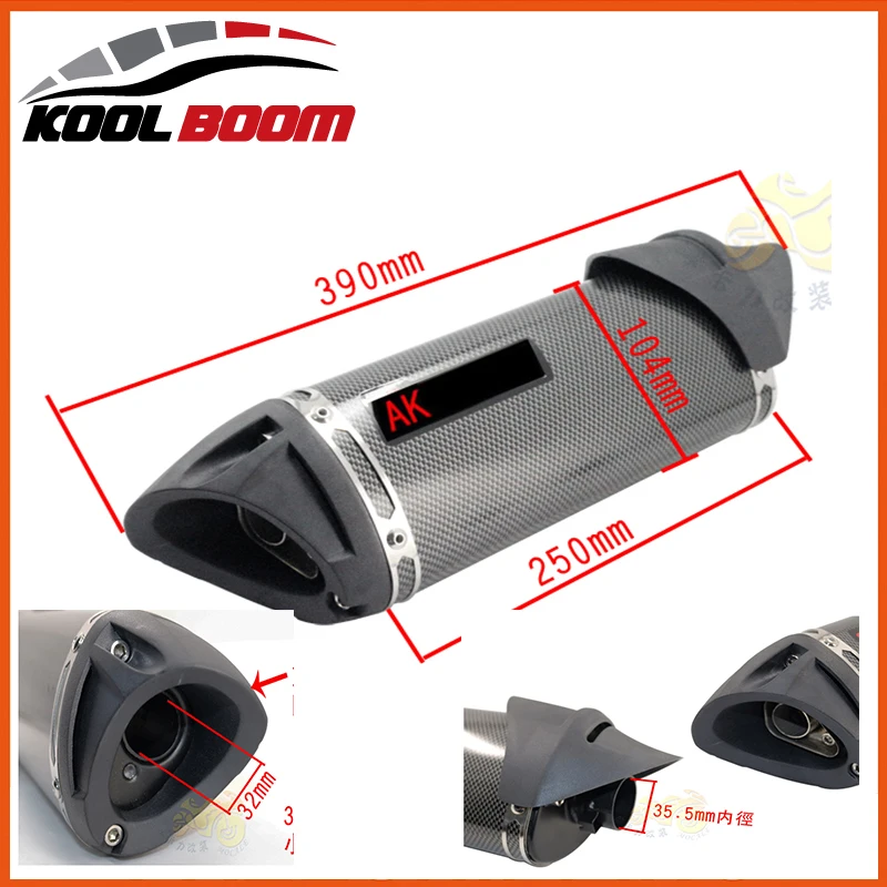 

100cc 125cc 150cc 200cc 250cc motorcycle exhuast JOG RSZ CBR YZF YBR TTR exhaust pipe gy6 motorbike muffler silencer accessories