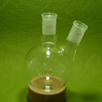 

Round Bottom Flask,500ML,2 Neck,24/40,Two Neck,lab Flask 24/40