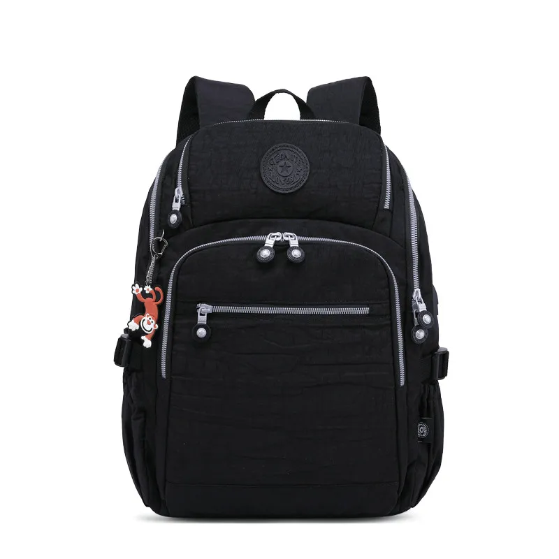 TEGAOTE New Design Women big bag Casual Original bolsa feminina school bags teenage backpack for Girls mochila mujer escolar - Цвет: black