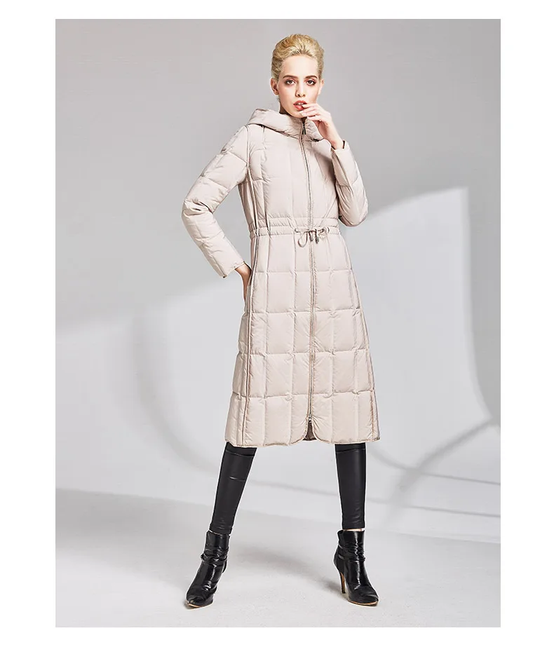 BEEBOONE2019 осенне-зимняя женская обувь, новая модная тонкая пуховая куртка женские сапоги больших размеров брендовая Аутентичные