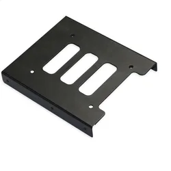 Soporte de montaje para disco duro HDD, adaptador de Marco Convertidor para PC y ordenador, 2,5 "SSD a 3,5" Bay Caddy Tray, color negro