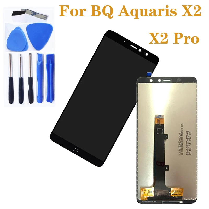 Для BQ Aquaris X2 ЖК дисплей сенсорный экран дигитайзер компоненты для PRO экранные