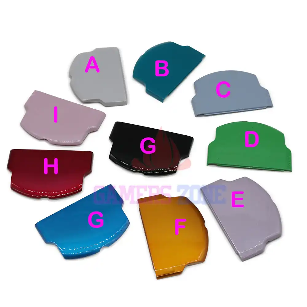 Black White Slim Extended Battery Door Back Cover Case For Sony PSP