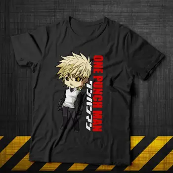 

Genos Cyborg One Punch Man Pupil Super Hero Saitama Anime Black Men's T-Shirt
