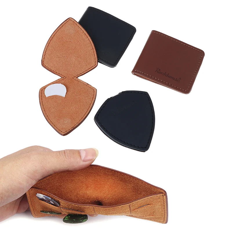 

Microfiber PU leather Guitar picks bag Package Holder bass guitar part & accessories tool