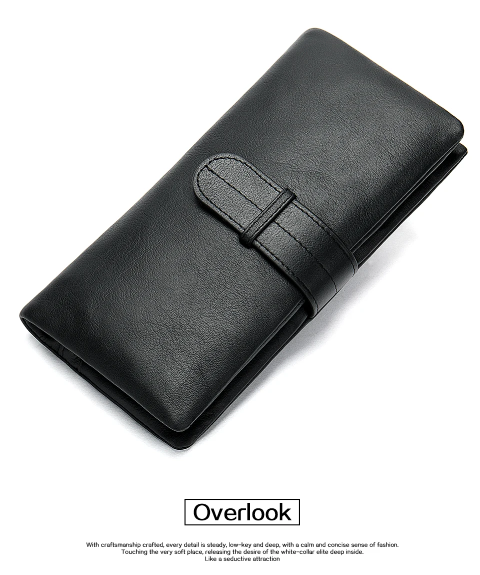 22 Wallet Men Leather Man Wallets Purse for Card Holder Men 's Wallet Clutch with Coin Pocket Slim Long Male Money Bag