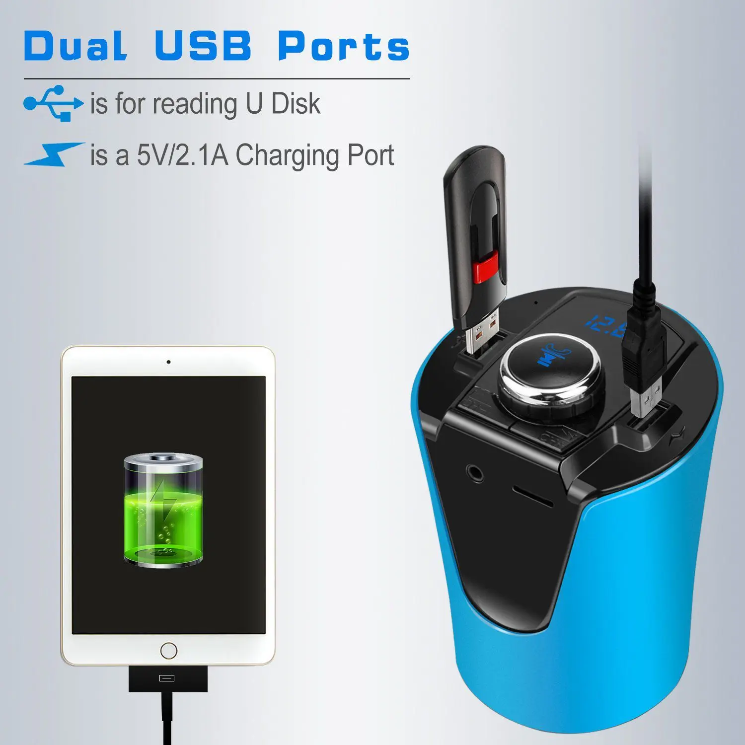 Беспроводной Bluetooth fm-передатчик MP3 USB автомобильное радио Aux Bluetooth адаптер приемник для автомобильного телефона iPhone зарядка Hands-Free Ca