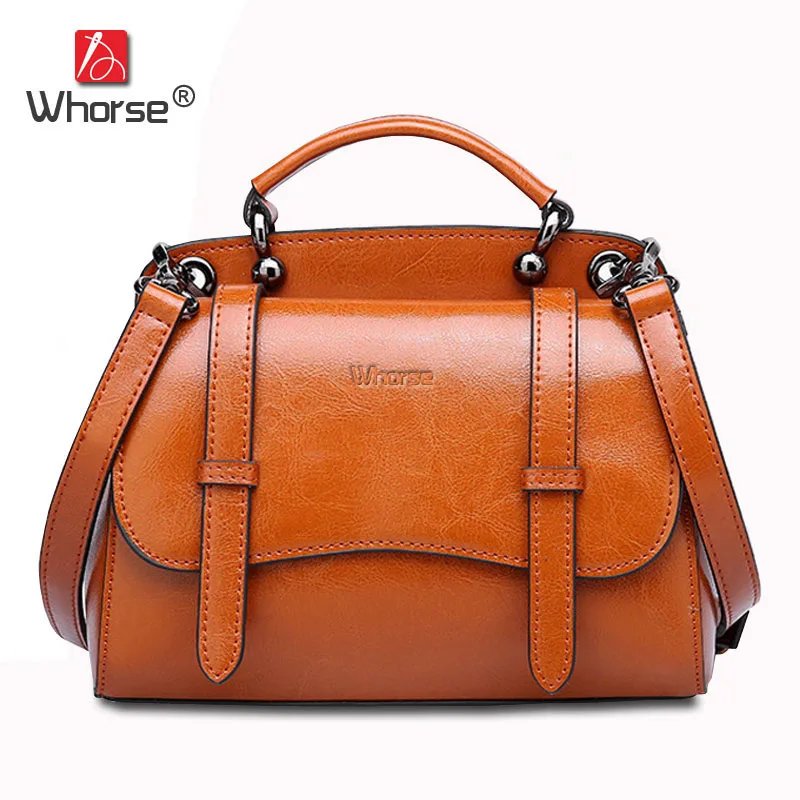 Fashion Top Handle Handbag Designer Genuine Leather Womens Small Handbags Crossbody Shoulder ...