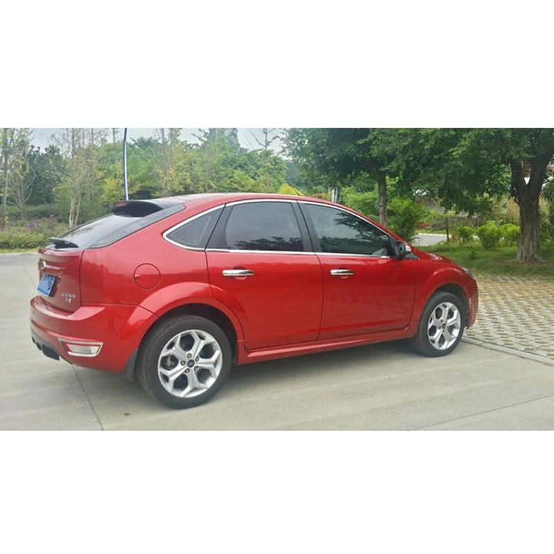 lsrtw2017 304 stainless steel car window trims for ford focus 2004 2005