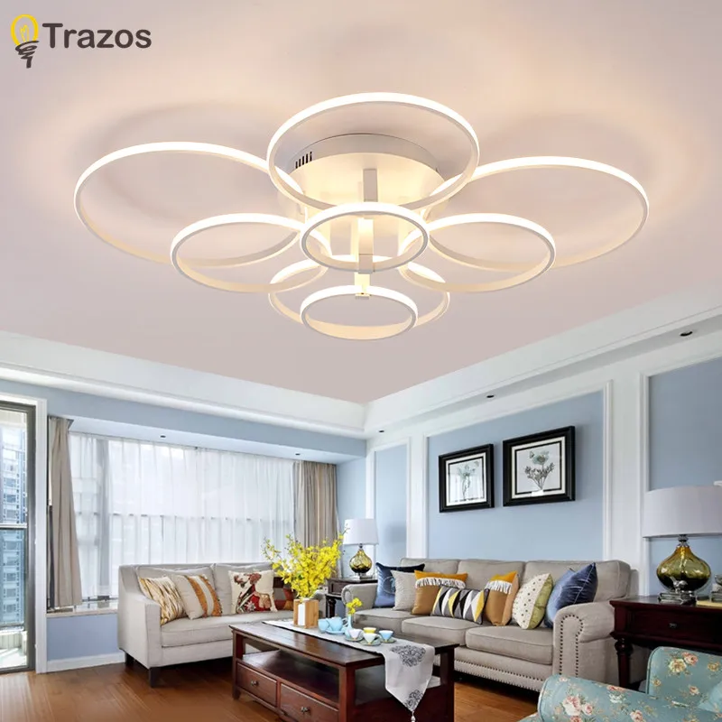 

New Style Acrylic Ceiling Lamp Creative Art circular LED Ceiling Lights for Dinning Room Living Room Bedroom Indoor Lighting