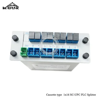 

10pcs CATV FTTH 1*16 SC-UPC PLC splitter Cassette box 1*16 splitter Fiber Optical Cassette Box PLC Splitter Card Module Insert