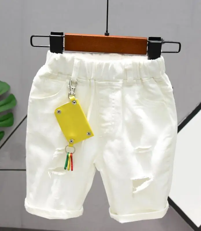 Softu/комплект одежды для маленьких мальчиков, летняя одежда для младенцев футболки с короткими рукавами Топы, штаны детские костюмы для бега для мальчиков от 2 до 6 лет - Цвет: shorts