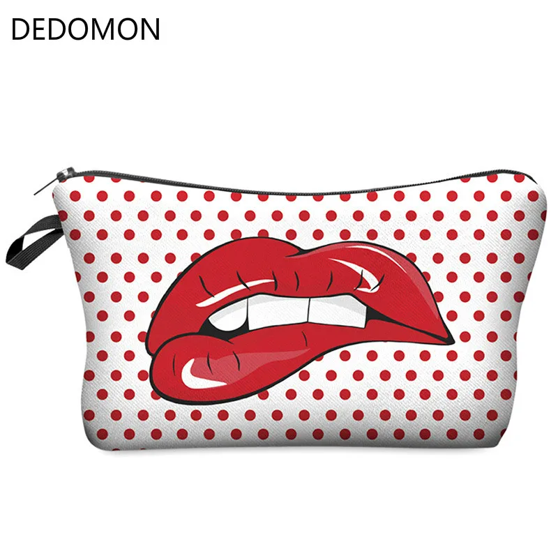 

3D Printing Makeup Bags with Multicolor Pattern Cute Cosmetics Pouchs for Travel Ladies Pouch Women Cosmetic Bag Makeup Pouch