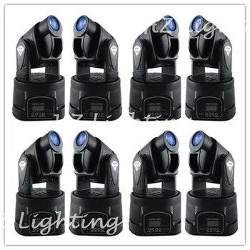 

Free Shipping Wholesale Price 8pcs/Lot 15W Mini Led Moving Head Light Wash Light With Gobo Plater&Color Plate For Stage Lighting