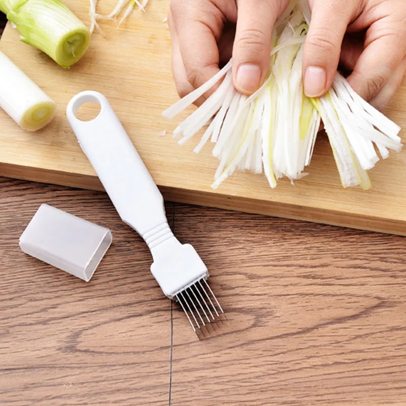 1 шт. Нож Для Резки Лука, овощей, инструменты для приготовления пищи, портативный нож для резки лука, нож для чистки фруктов, кухонные гаджеты из нержавеющей стали