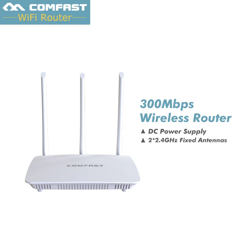 Wi fi роутер 802.11b/g/n 2 4 ГГц 300 Мбит/с порта LAN RJ45 3 антенны|router 4|comfast routerrepeater router |