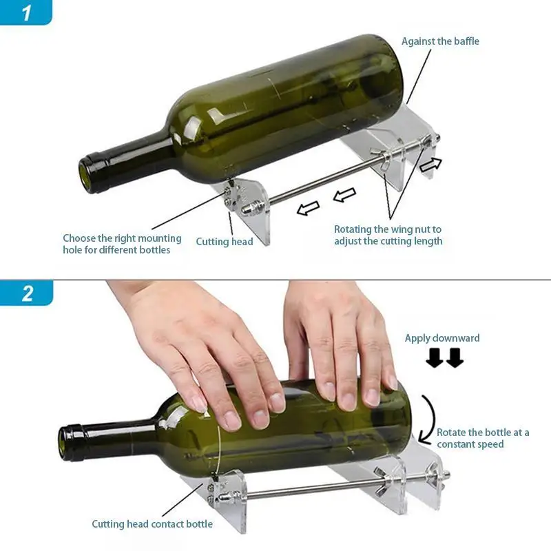 Professional для бутылок резки стеклянной бутылки резак DIY вырезать инструменты машины вино пивная стеклянная бутылка резак инструмент