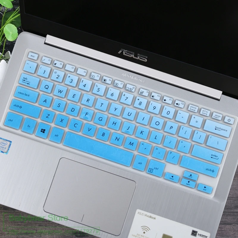 Клавиатура протектор кожного покрова 14 дюймов для ноутбука Asus Vivobook E406Sa A407Ub X411U X411Uf Pu404U X405Ur A407Ub R421 S410 X411 X407