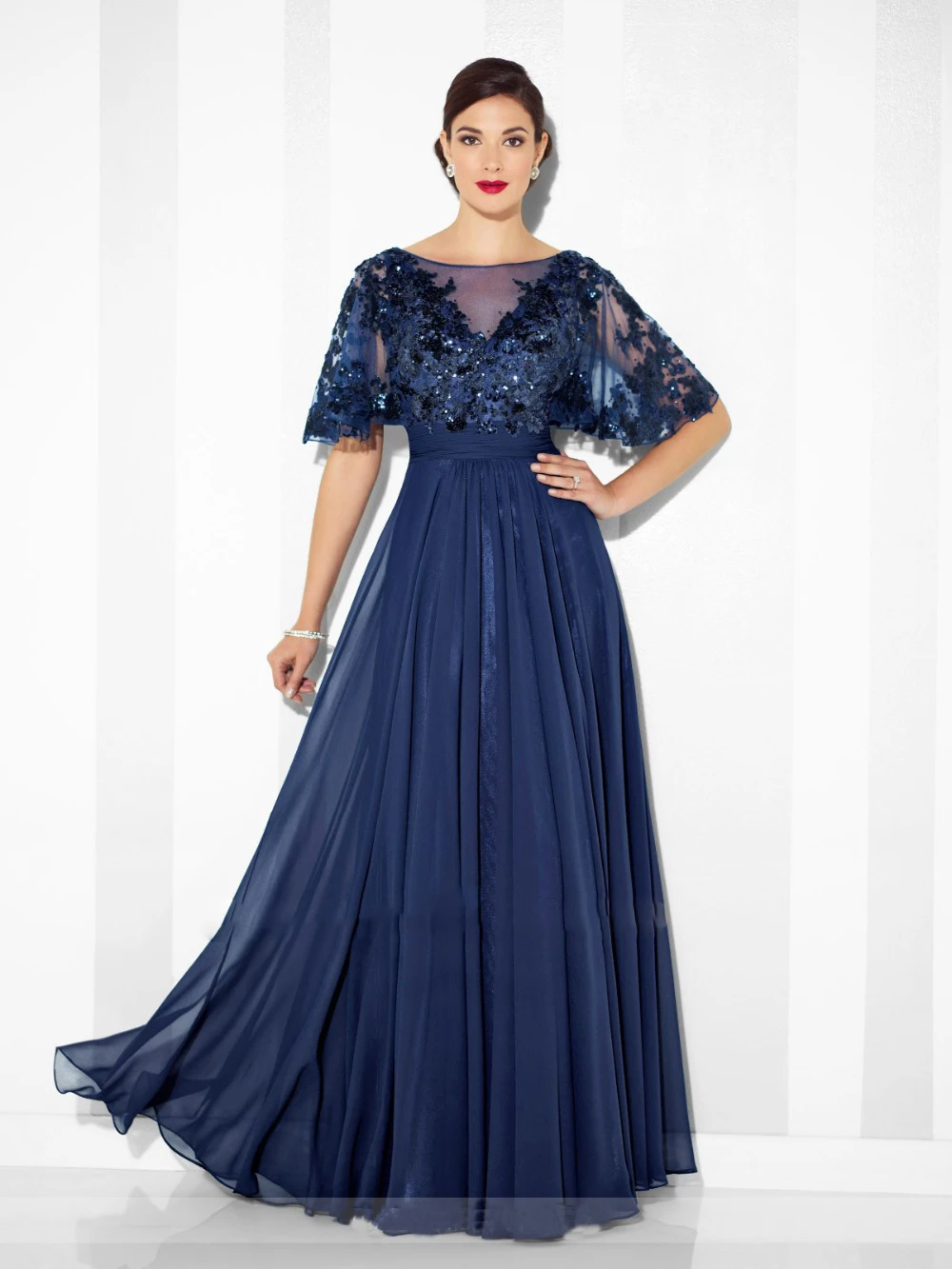 Gray-Sequnis-Appliques-A-Line-Mother-of-the-bride-dresses-Plus-Size-Formal-Evening-Gowns-Dress (3)