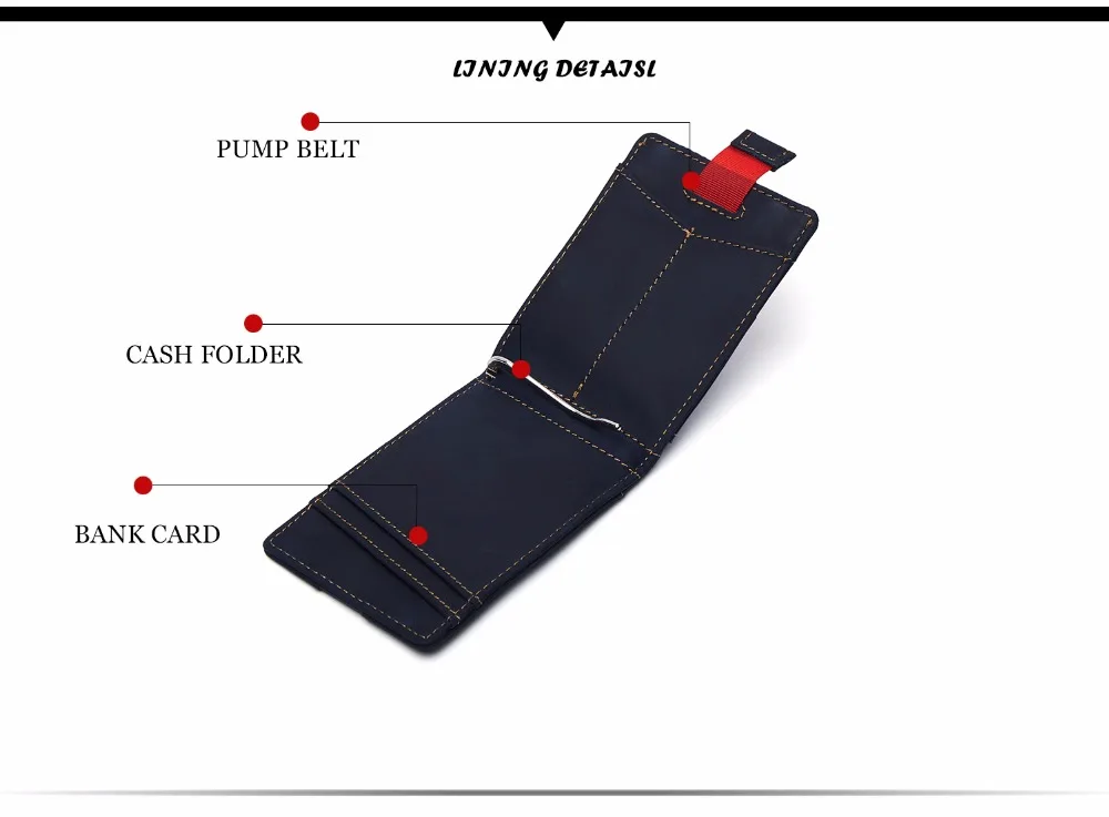 JOYIR роскошный мужской зажим для денег, винтажный портфель из коровьей кожи, мужские бумажники, брендовые, дизайнерские, с открытым зажимом для карт денег, Карманный Кошелек